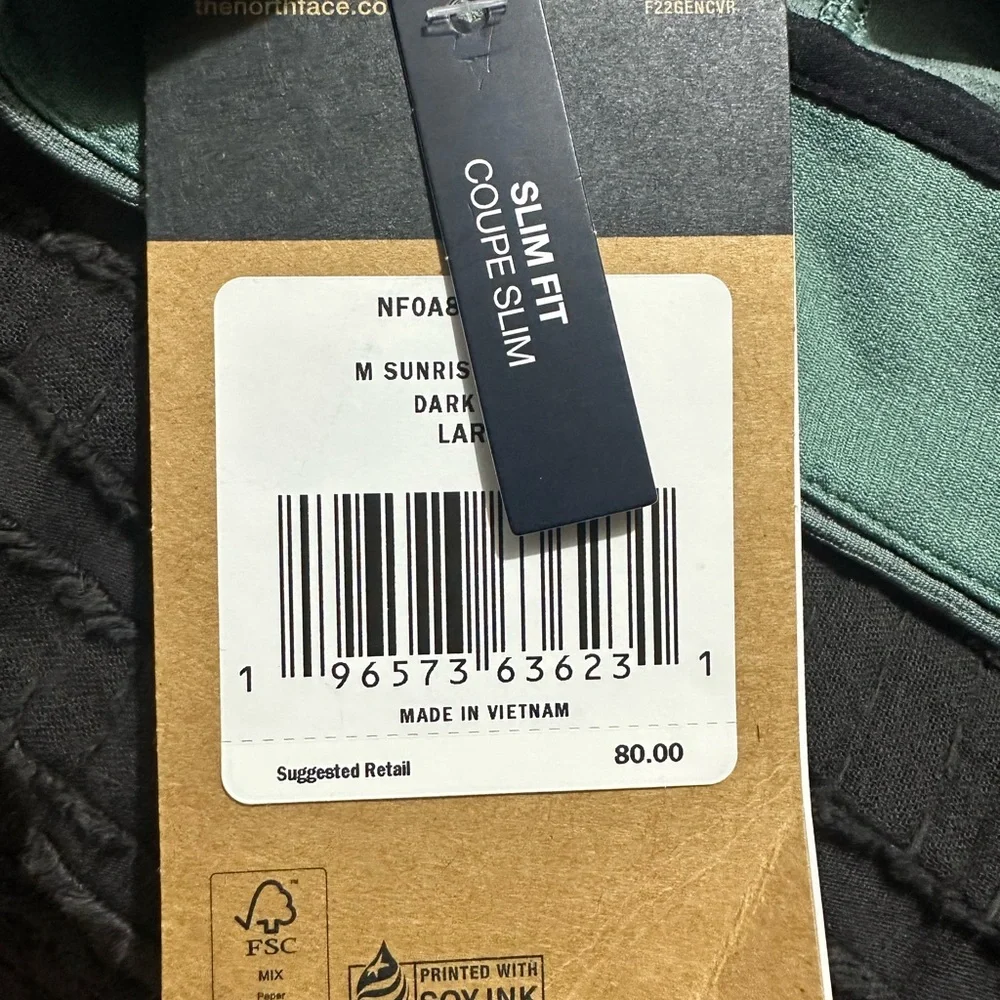 The North Face Men's Green Jacket.     <<<<<41>>>>> - Picture 5 of 5